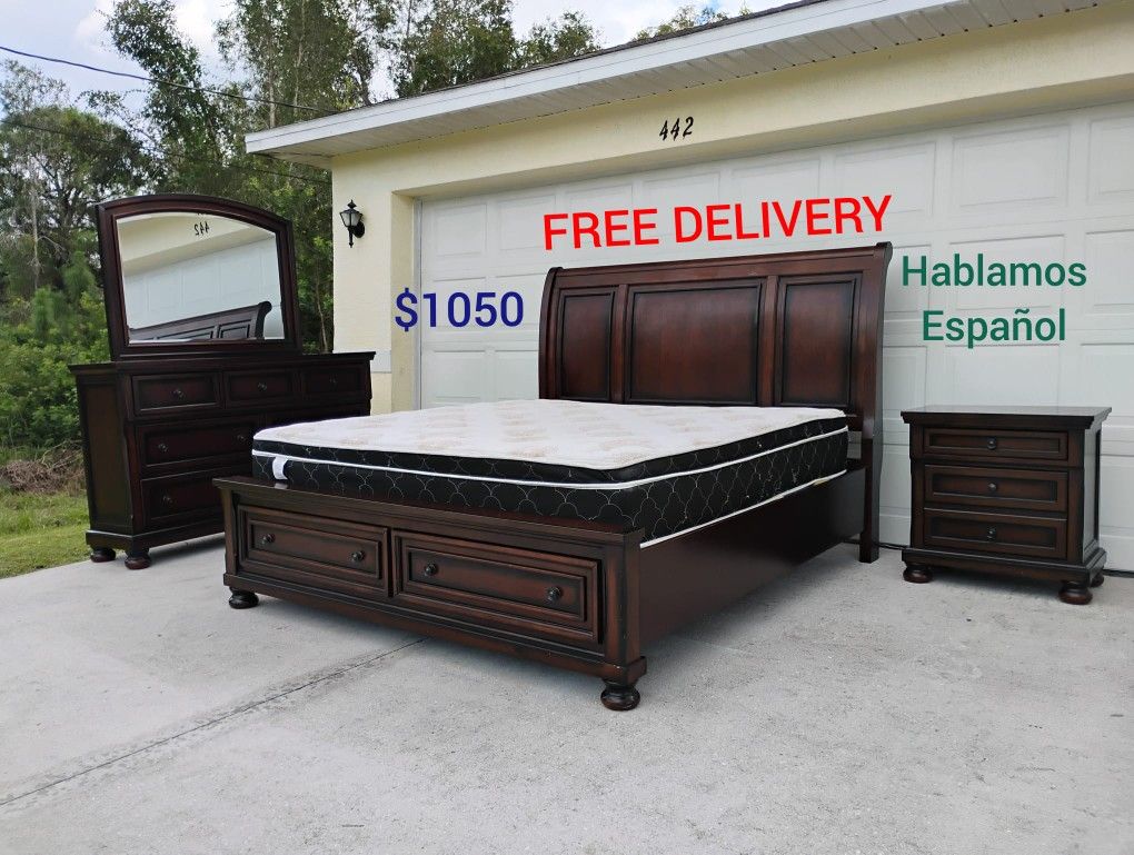 King Size Bedroom Set With Mattress π FREE DELIVERY π