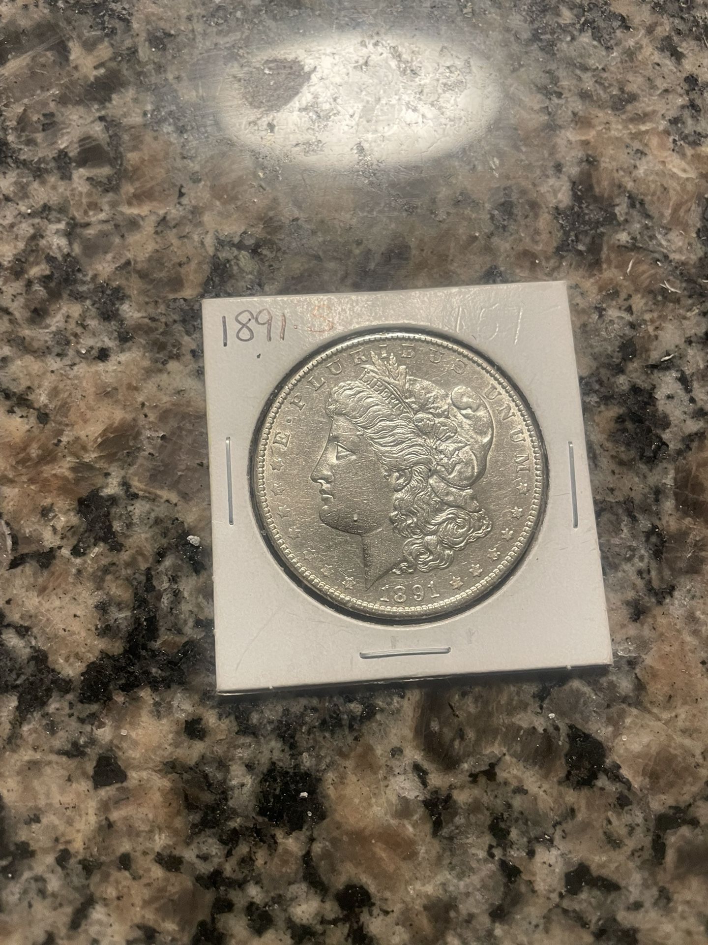 1891 -S Morgan Silver Dollar 