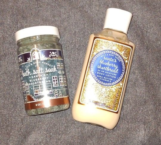 Bath and Body Works samtas blueberry shortbread Body lotion and bath salt 