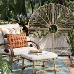 Brand New Opallhouse & Jungalow 5" Decorative Round Standing Garden Screen 