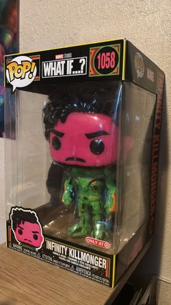 Infinity Killmonger Blacklight Marvel Giant Funko Pop