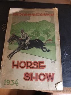 Rare horse show memorabilia