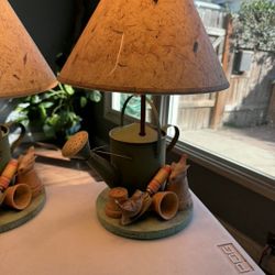 Vintage Looking Bird  Lamps 