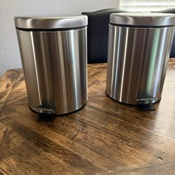 Stainless Steel 1.3 Gallon Trash Cans