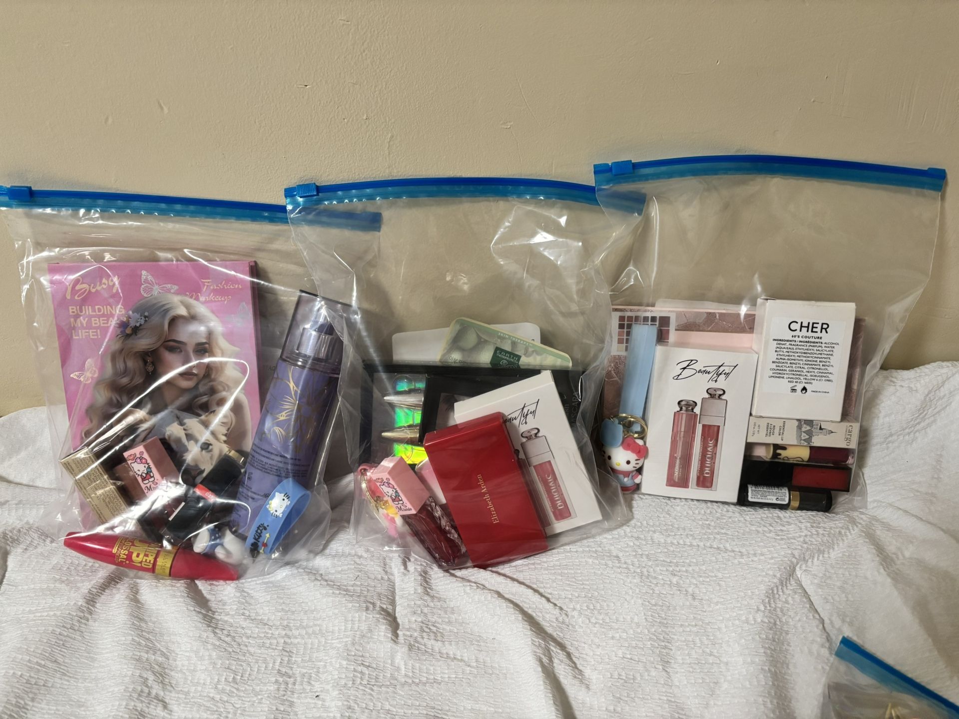 Assorted Makeup Bag.