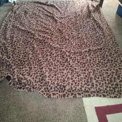 Fleece Blanket Leopard Print $6