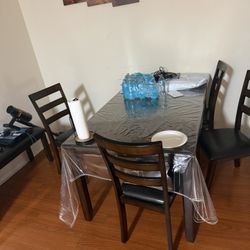 Dining Table + Chairs - VERY CHEAP - $50