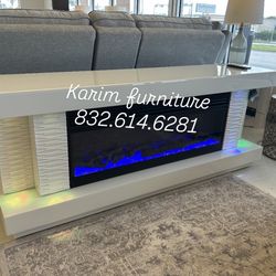 NEW TV STAND WITH LED & BLIETOOTH