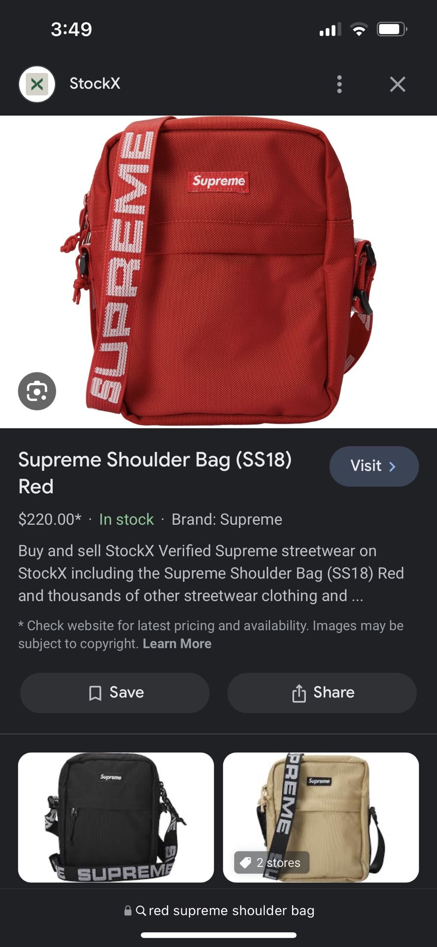 Supreme Shoulder Bag