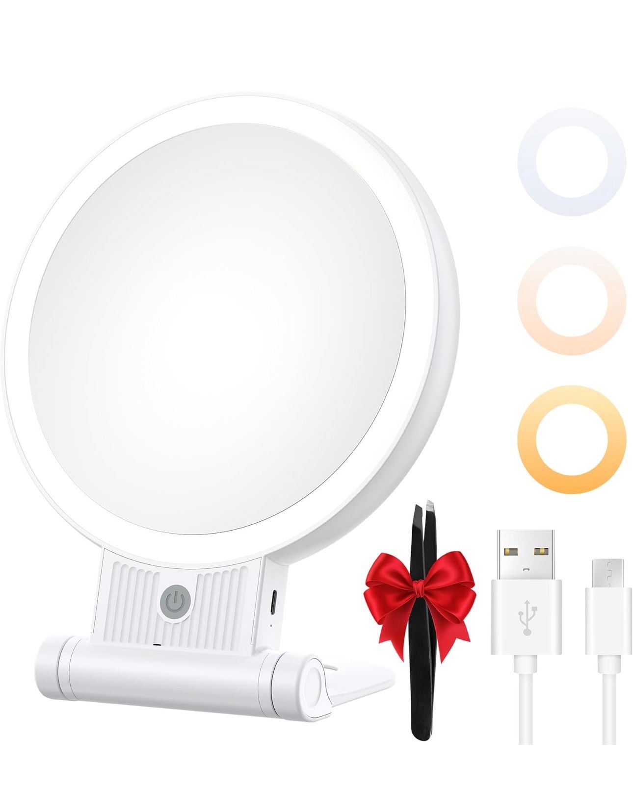 1X/30X Lighted Makeup Mirror with Magnification