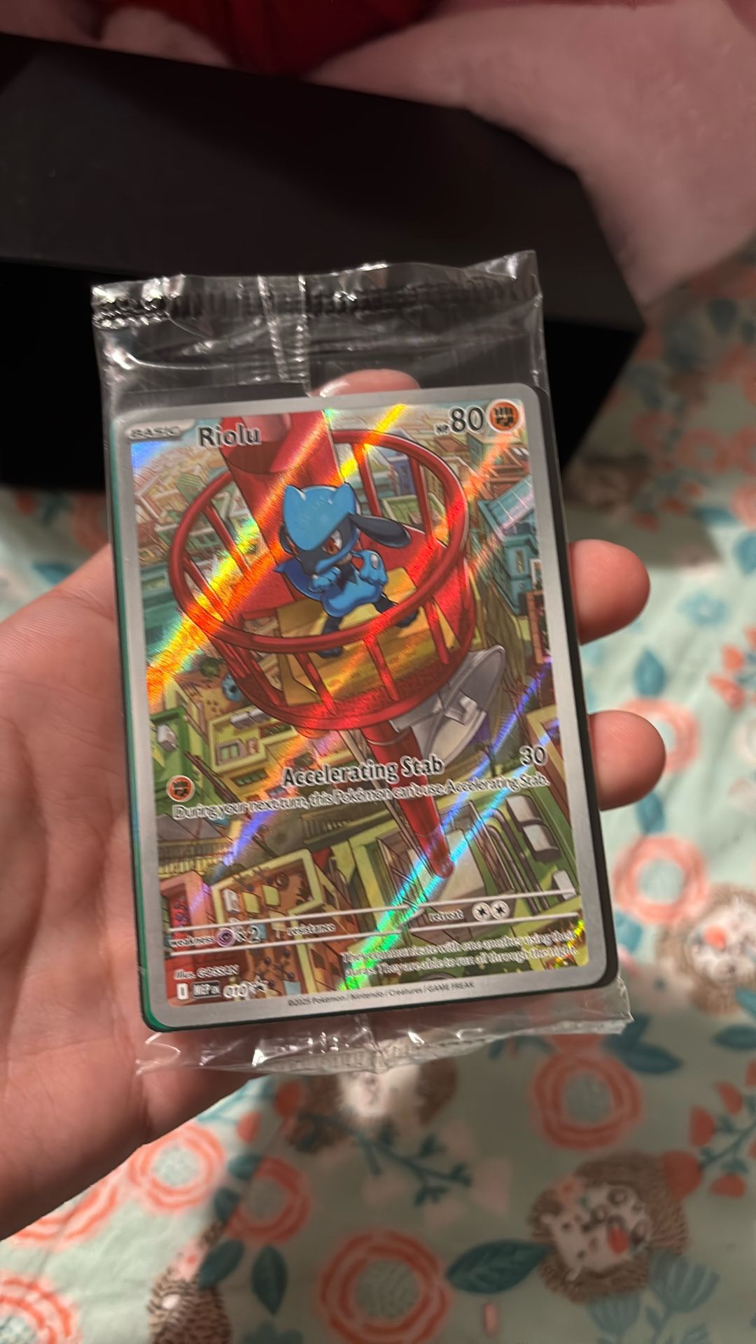 Riolu pokemon promo card 