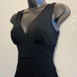 SWEET STORM, Black Sleeveless Dress, Size M