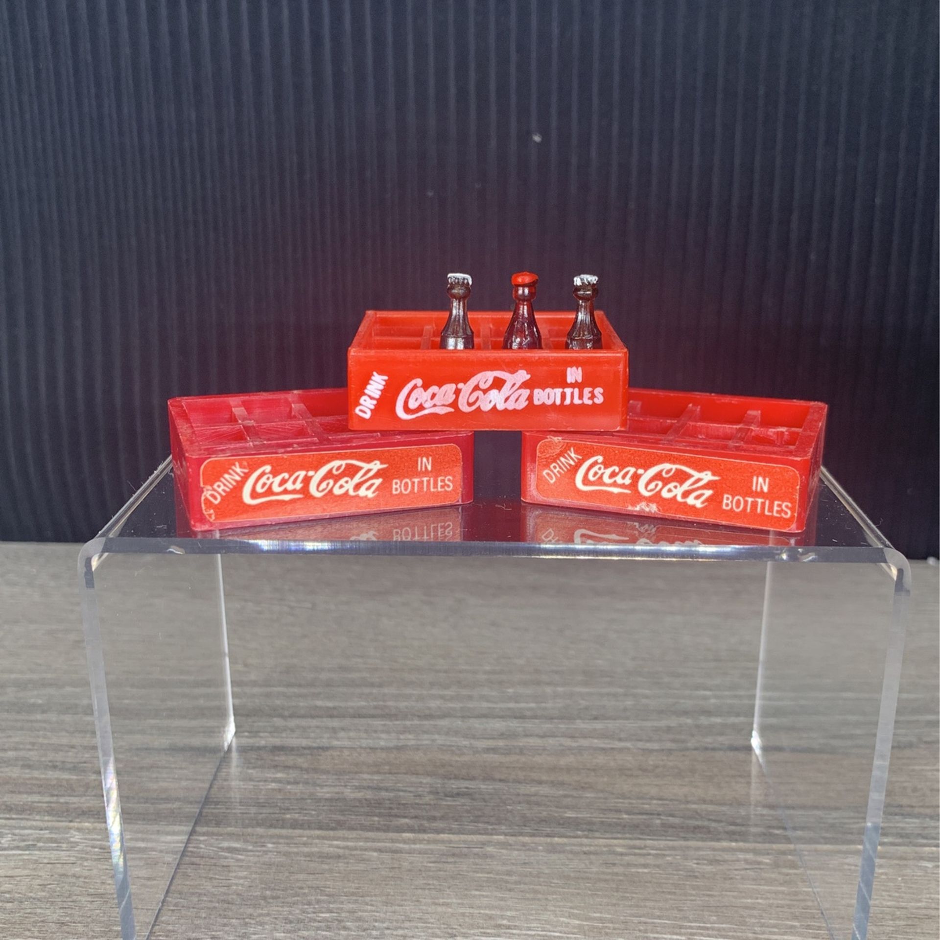 Vintage Coca Cola Miniature Mini Coke Bottles Crates