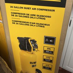 DEWALT 26 Gal. 175 PSI Ultra Quiet Portable Electric Air Compressor