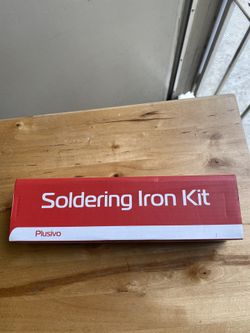 Soldering Iron Kit Flux. Iron. Shrink Tube For Hobby. Electrical Tape. Solder