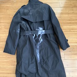 Defense Logistics Agency, Military Coat, Black Trench Coat, Water Repellent Coat, All We $150