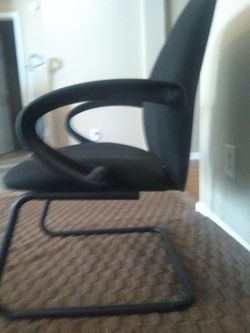 Black office chairs