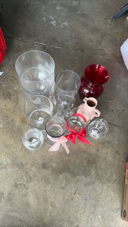 Vases $5 each $4 $3