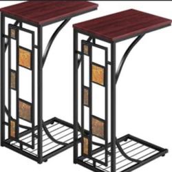 New Sofa Side End Table, C-Shaped Coffee Table