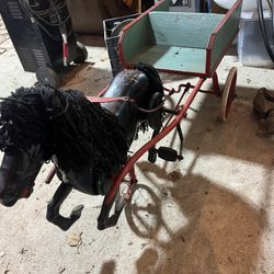 Old Pedal And Steer, Derby Horse And Wagon