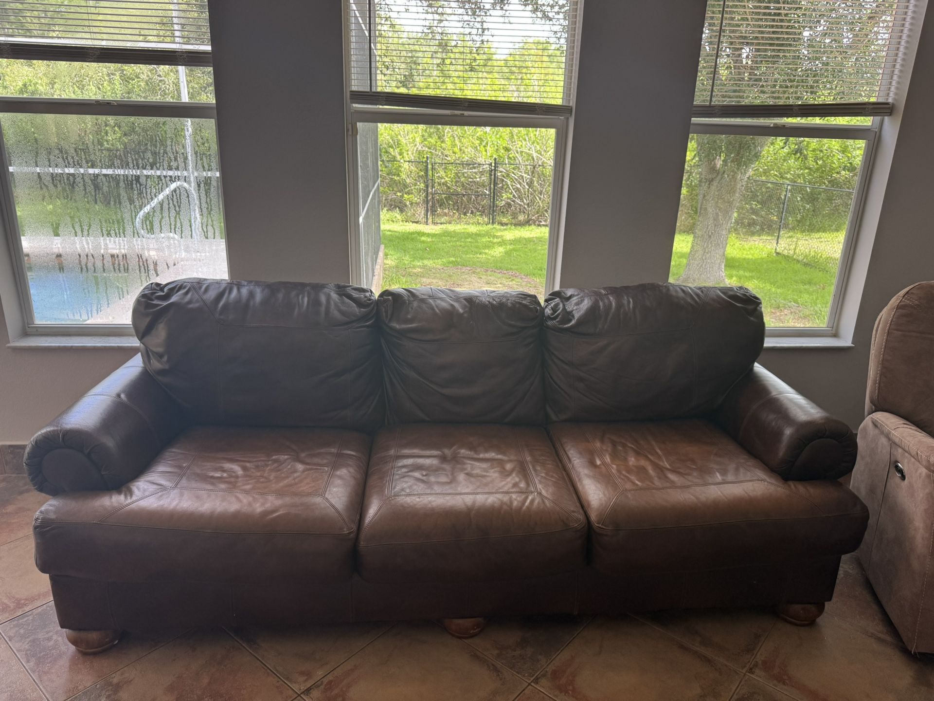 Leather Sofa For free!!