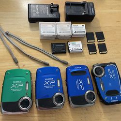 Lot of Fuji XP digital cameras