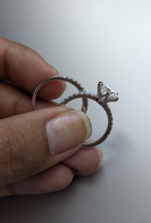 Wedding Ring and Engagement Ring Set