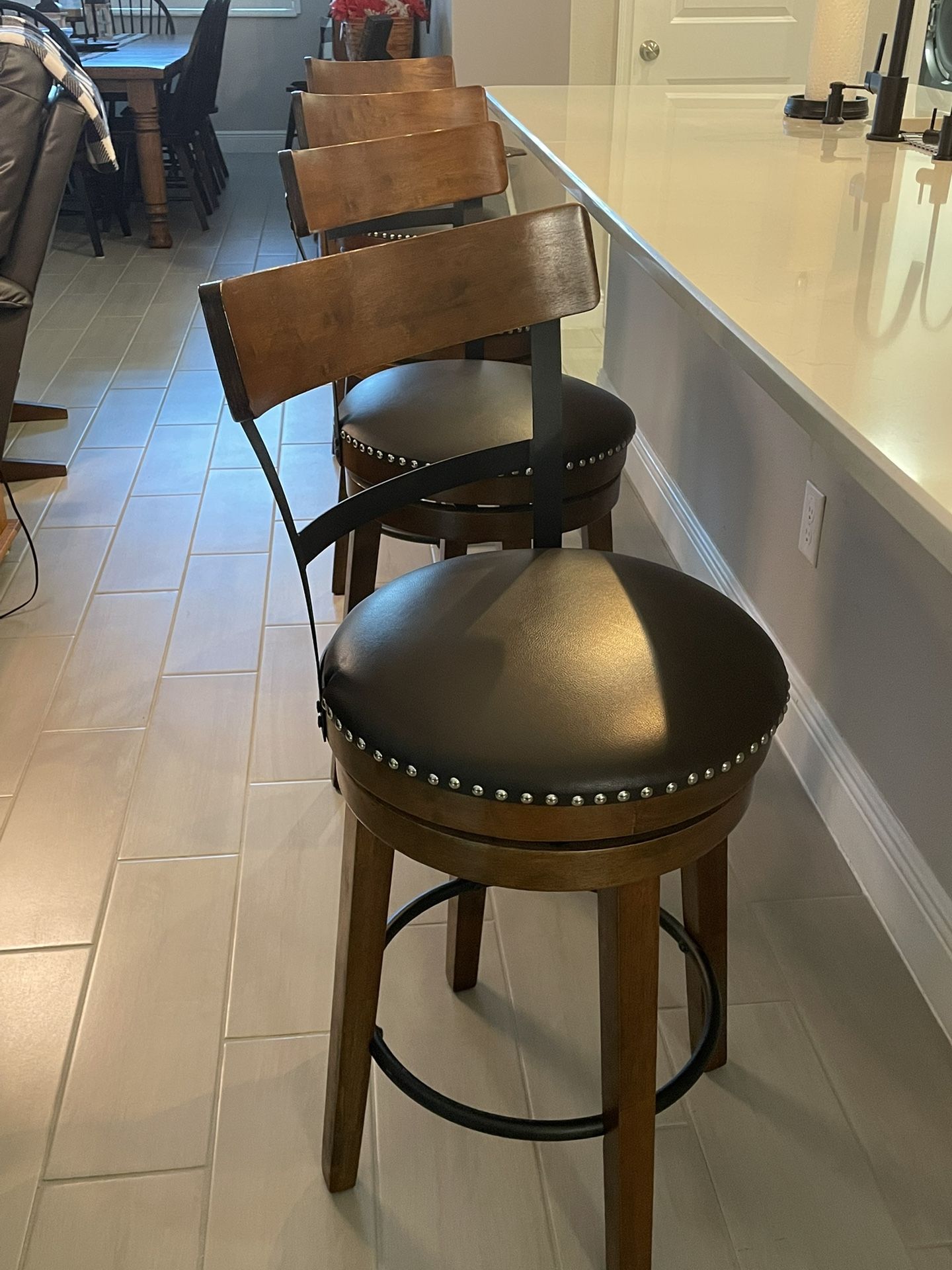 Four Counter Height Bar Stools