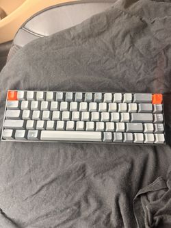Keychron K6 Mechanical Keyboard 65% Compact 68 Key Wireless Gaming Keyboard, RGB Backlight Bluetooth 5.1/Wired USB-C, Gateron Blue Switch