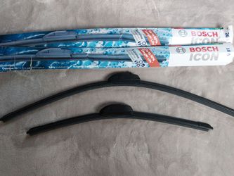 One pair of Bosch Icon Winshield Wipers -
18A and 26A