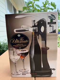 The Ultimate Tabletop Wine Bottle Opener with Suction Base