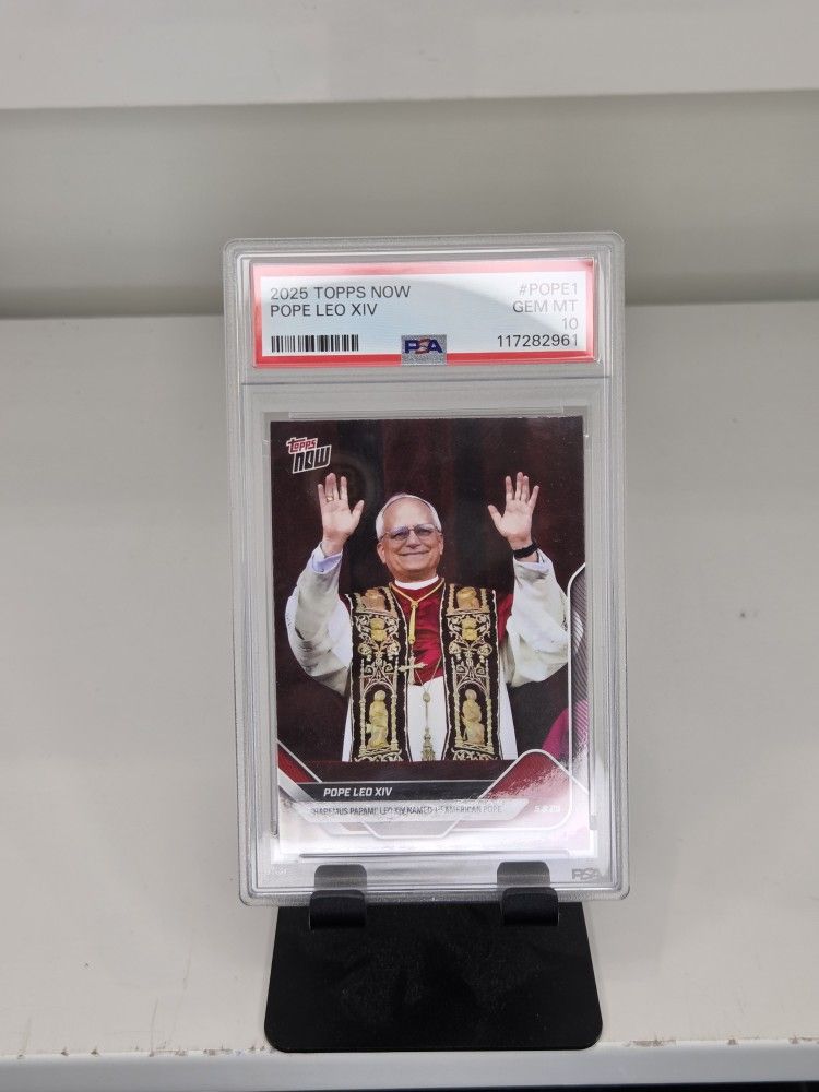 2025 Topps Now #Pope Pope Leo XIV PSA10
