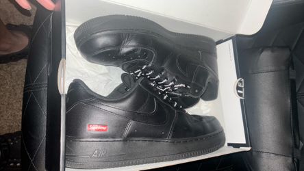 Supreme AF1 Lows Black