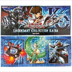 YuGiOh Legendary Collection Kaiba Two-Sided Play Mat Hard Board - NEW - unplayed