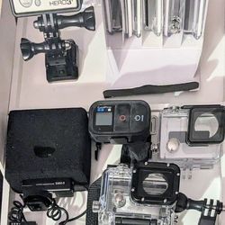 GoPro Hero 3+ Black Ed. With Touch Screen LCD, Azden Stereo Mic, & Tons Of Accessories 