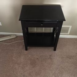 End or side table wooden brown