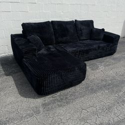 NEW Viral TikTok Black Sectional Couch 🚛 SAME DAY DELIVERY