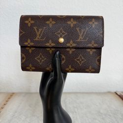 Louis Vuitton Porte Tresor Etui Papier Monogram Trifold Wallet
