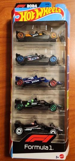 Hot Wheels F1 2024 Formula 1 Collectible 5-Pack