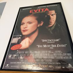 Evita Soundtrack & VHS  Poster 