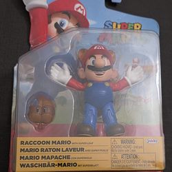 NEW World of Nintendo 4" Mario RACCOON MARIO W/LEAF