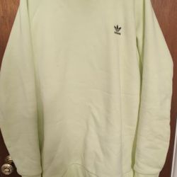 Men's Size XL Adidas Lime Green Pullover Sweater