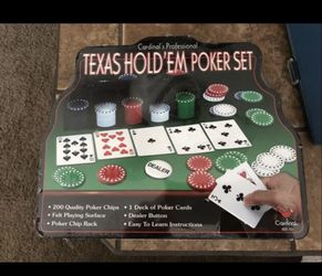 Texas holdem poker set new unopened