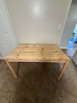 IKEA Solid wooden table, unsanded