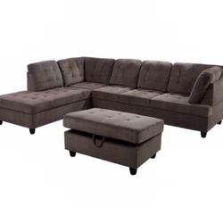 Sectional Couch with ottoman