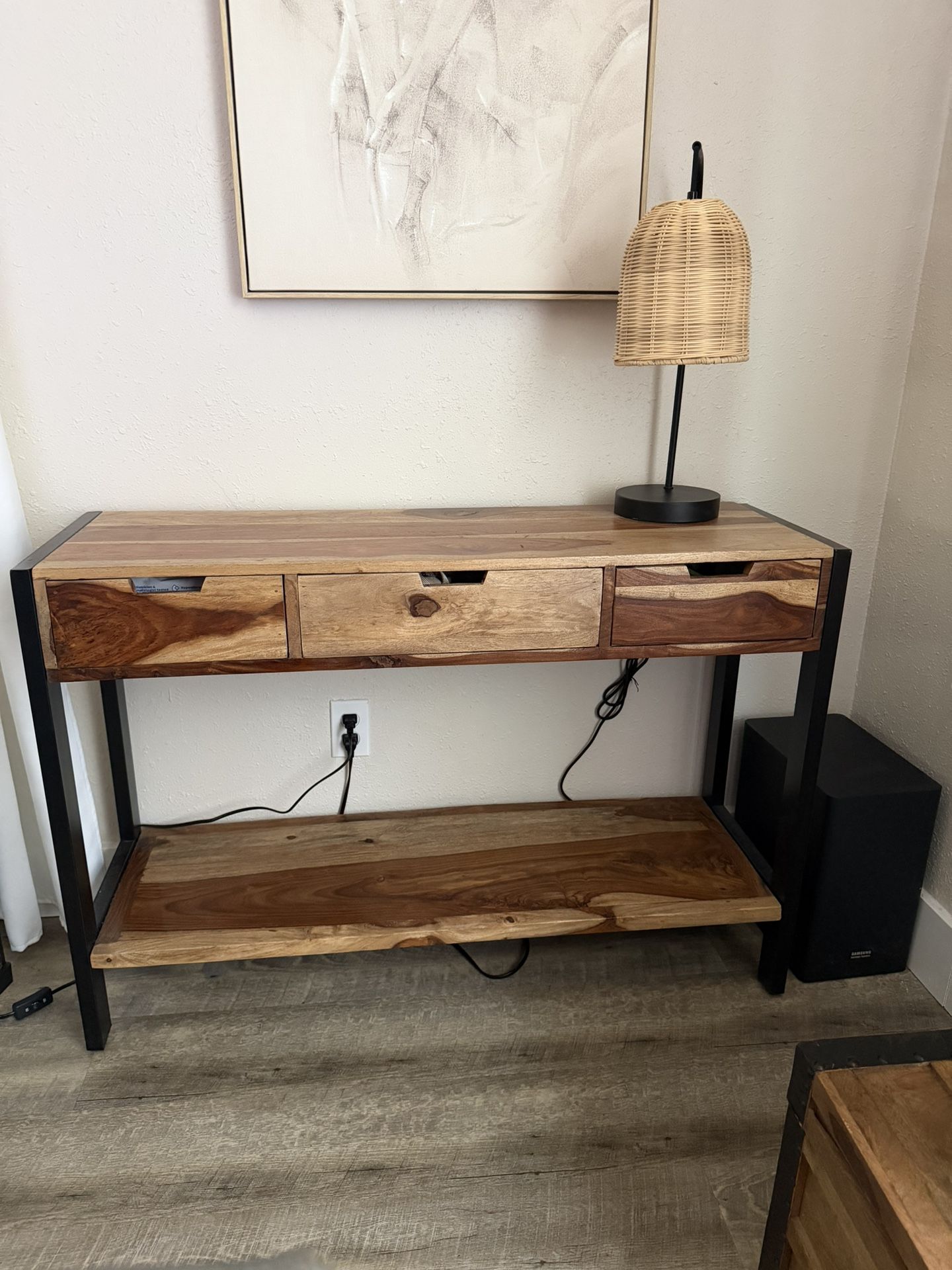 Wood Console Table