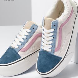 Suede Platform Vans Size 6