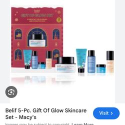 Macy’s Belif 5 Piece Skin Glowing Set Brand New