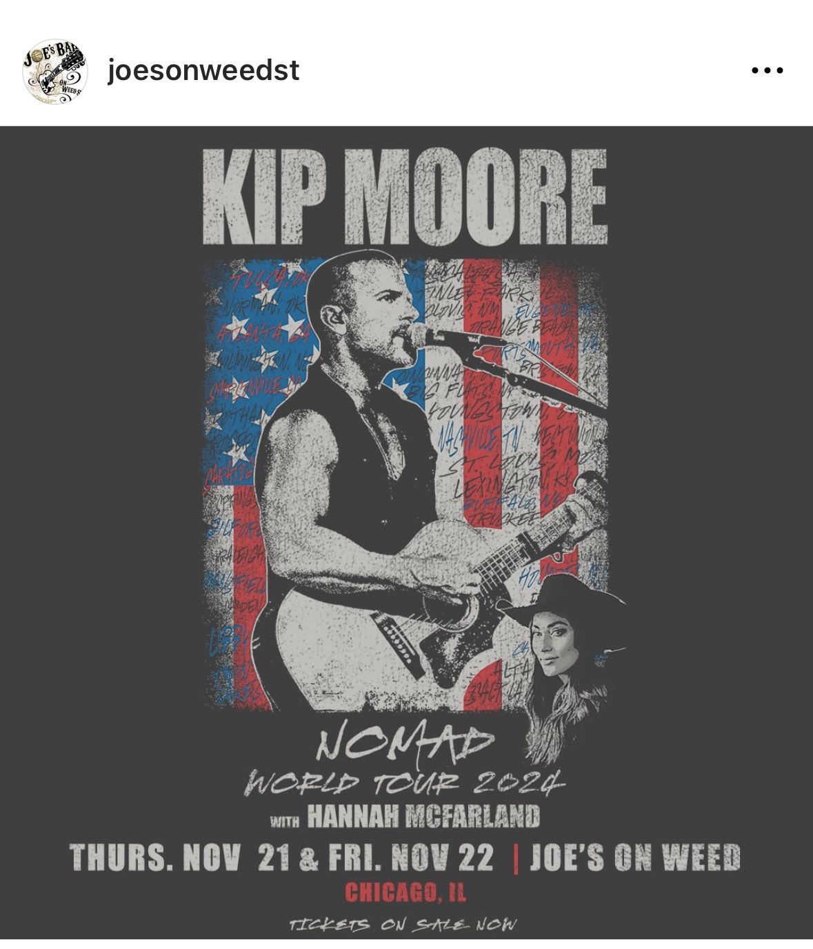 Kip Moore at Joes On Weed