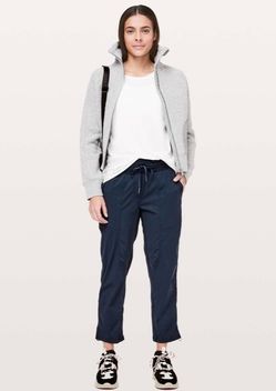 Lululemon Dance Studio Jogger Cropped 25” Pant Size 4 *Adjustable Hem True Navy LIKE New